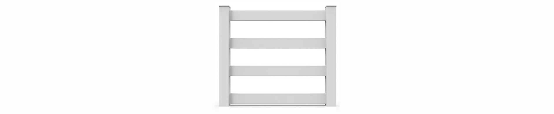 Susan installed a 3 rail ranch fence manufactured by Duramax – Her farm is now secure