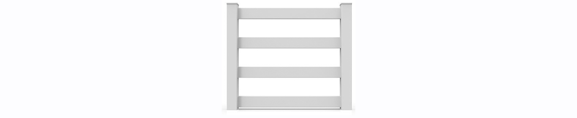 Wilson installed a 3 rail ranch fence from Duramax to beautify and protect his garden