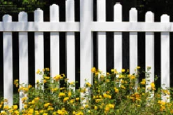 Traditional vinyl fence