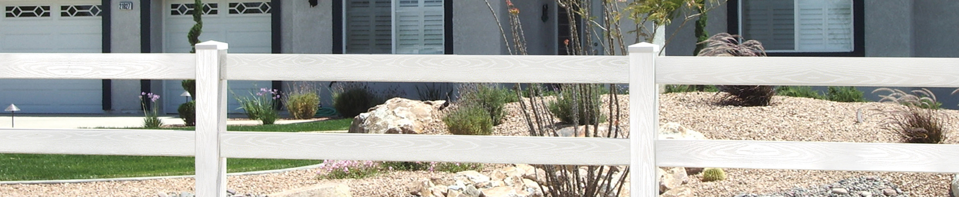 Adding a stylish and sophisticated vinyl rail ranch fence to your yard from Duramax
